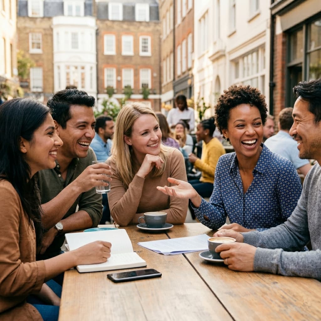 Birbirleriyle konuşan insanlar
